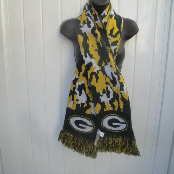 Forever Collectibles Green Bay Packers Acrylic Fringed Scarf One Size - Picture 1 of 3